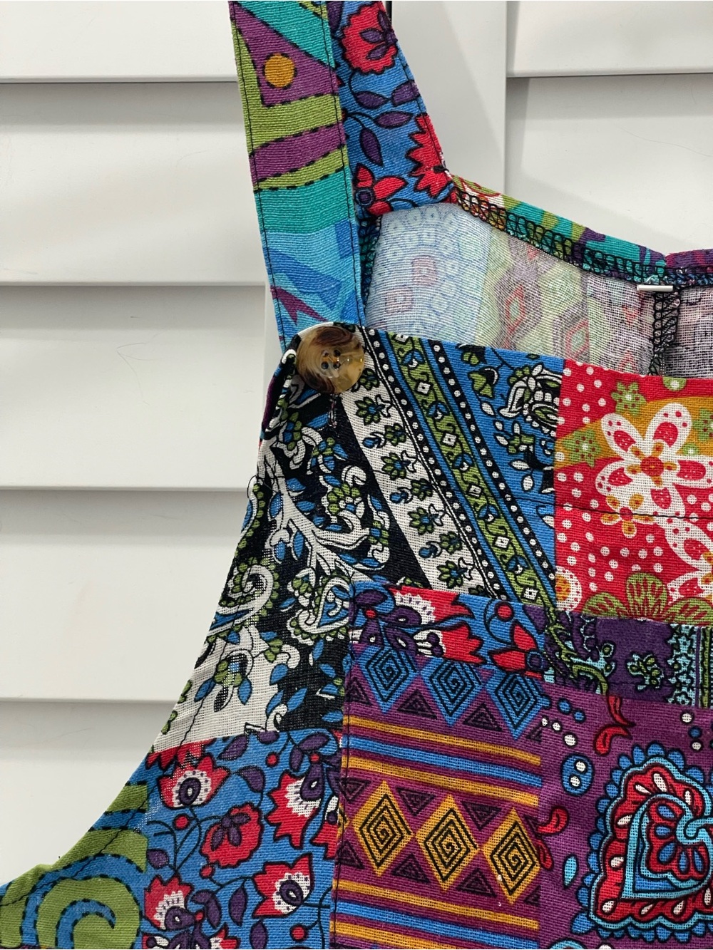 Colorful Patchwork Jumper Size L - Picture 4 of 10